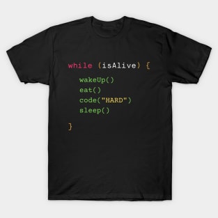 Code hard funny coding T-Shirt